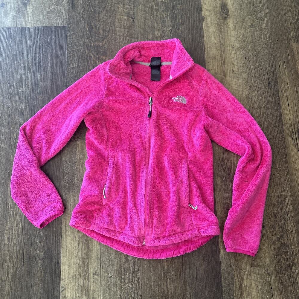 The North Face Woman’s Fuzzy Teddy Full Zip Jacket Pink Size XS